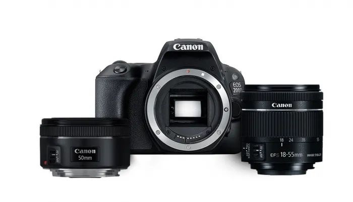 Фотоаппарат Canon Eos 200D kit 18-55mm и EF 50mm STM