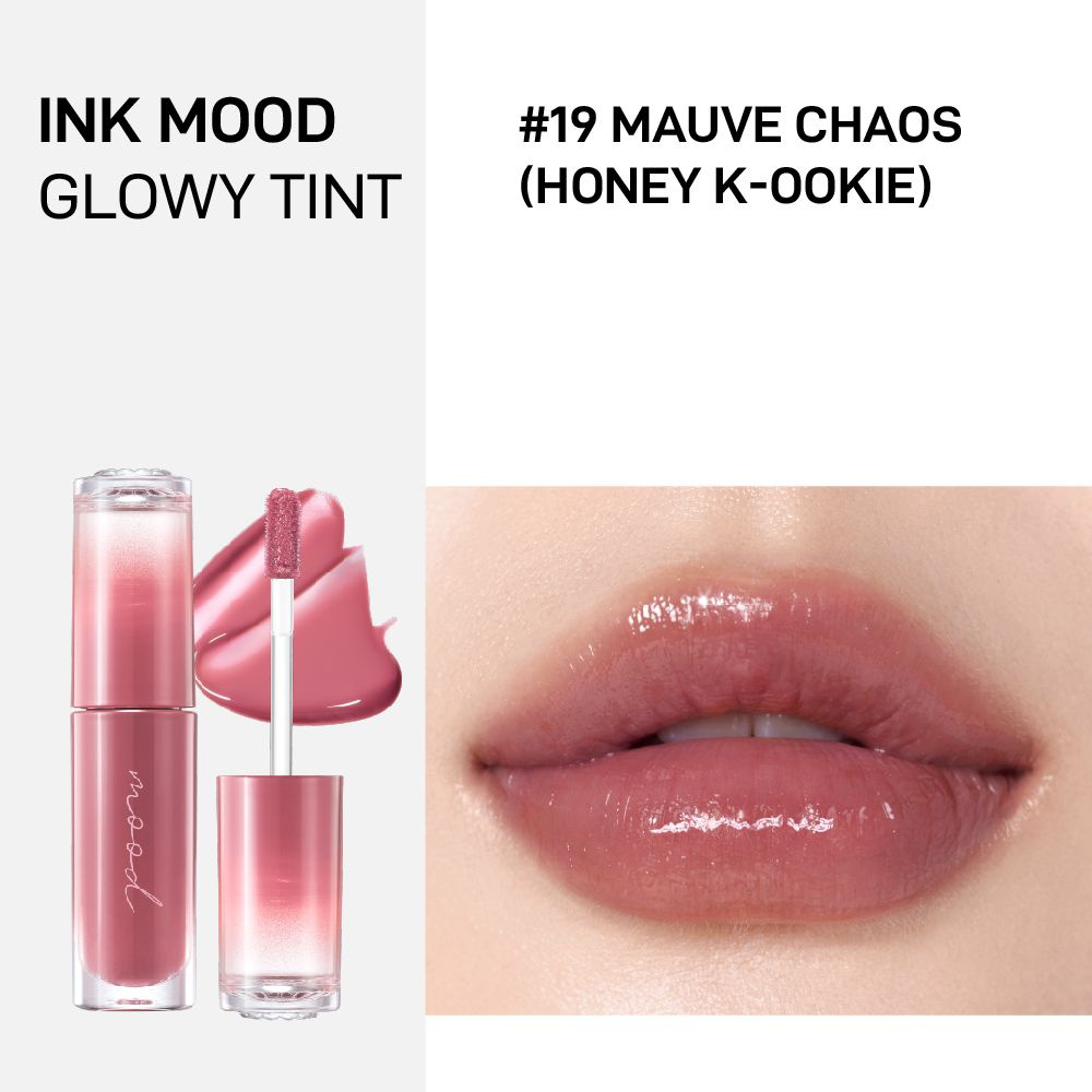 PERIPERA Блеск для губ (19 Mauve Chaos) Ink Mood Glowy Tint,Масло для ...