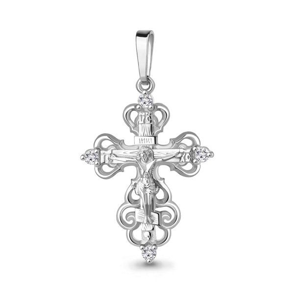 Крестик мужской серебряный православный - купить с доставкой по ...