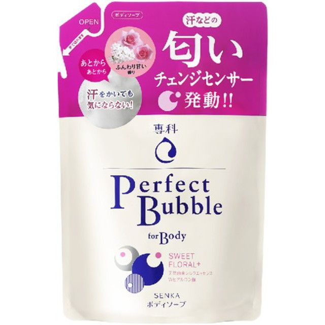 SENKA Perfect Bubble Floral+ Увлажняющий Гель для душа с гиалуроновой кислотой с длительным дезодорирующим #1