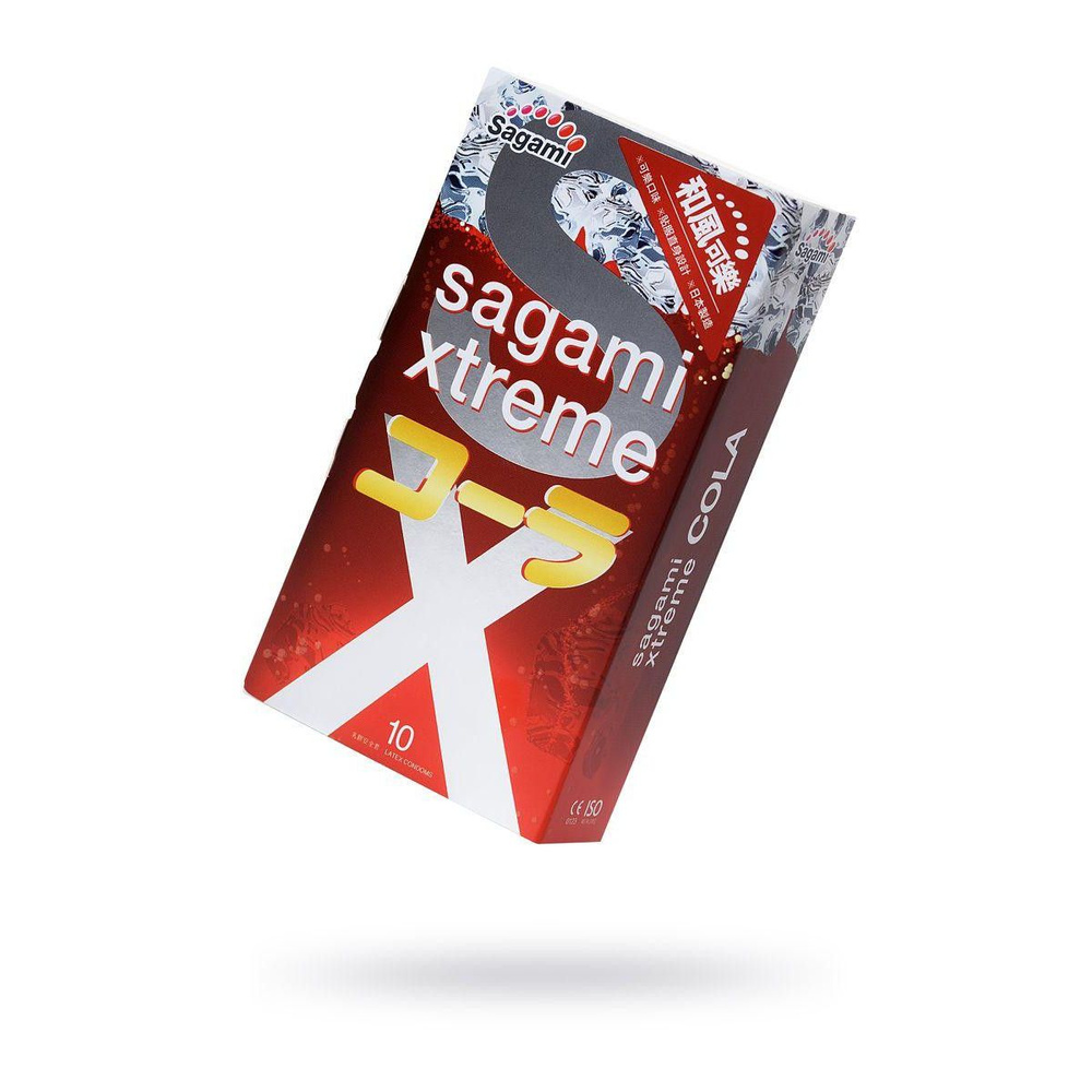 Презервативы Sagami, xtreme, cola, латекс, 19 см, 5,2 см, 10 шт. #1