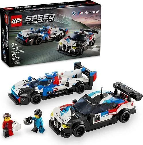 Конструктор LEGO Speed Champions Гоночные автомобили: BMW M4 Gt3 и BMW M Hybrid V8, 676 деталей, возраст #1