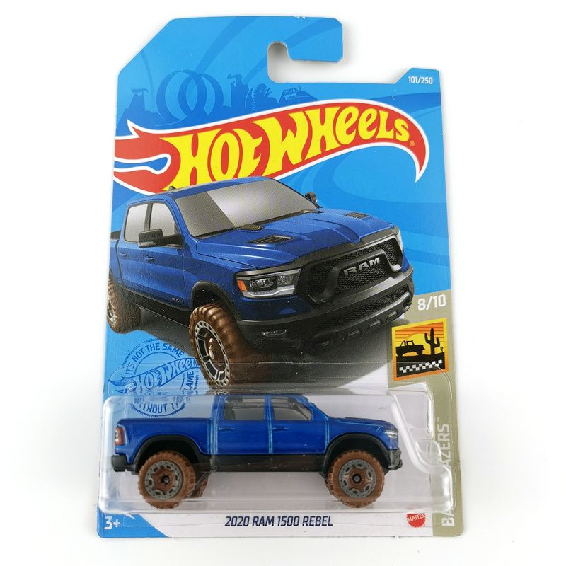 Машинка Mattel Hot Wheels 2021 C4982 2020 Ram 1500 Rebel Blue #1