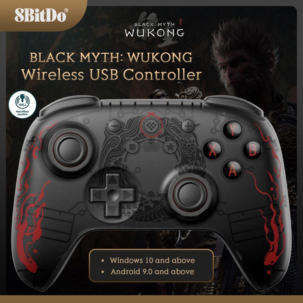 8BitDo Ultimate 2C беспроводной игровой контроллер геймпад Black Myth WuKong, с джойстиком на эффекте #1