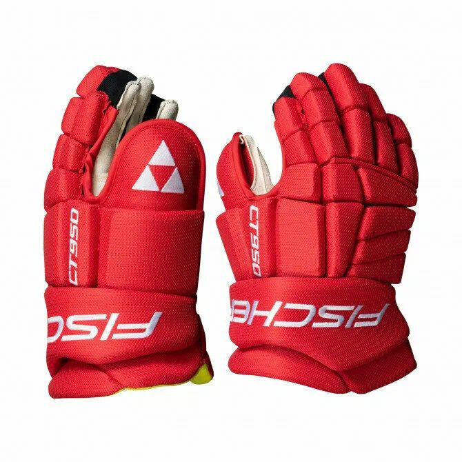 Перчатки хоккейные FISCHER CT950 PRO GLOVE RED 12(H03721) #1