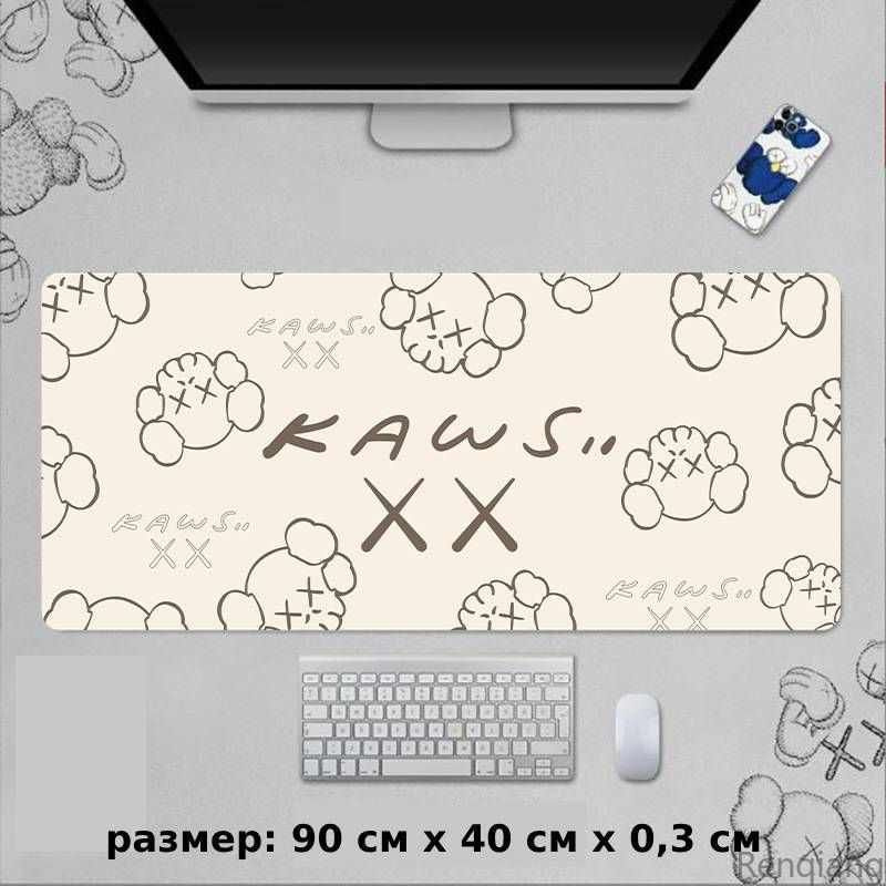 Игровой коврик для мыши mousepad_80_30_3, XXL, бежевый, коричневый  #1