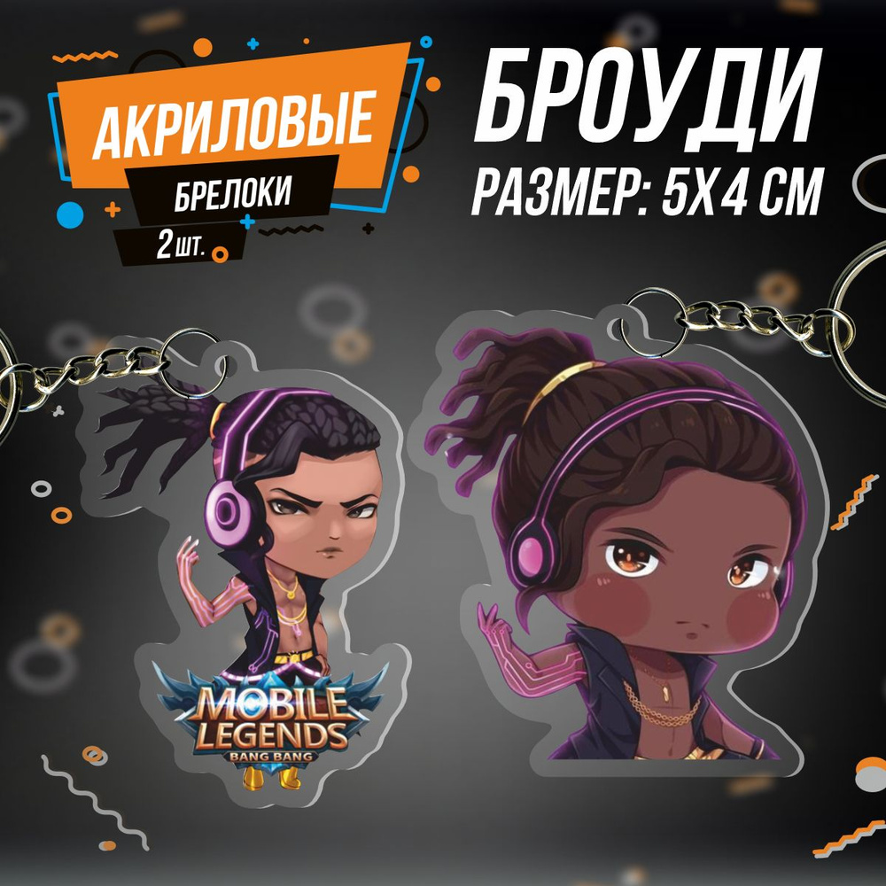 Брелок для ключей Mobile legends Броуди #1