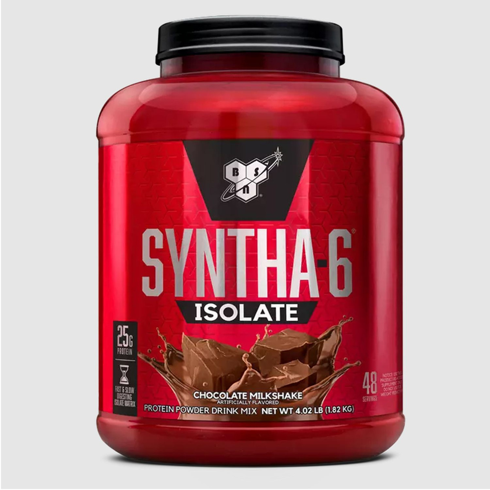 Изолят протеина + BCAA BSN Syntha-6 Isolate 1820 гр Шоколадный Молочный Коктейль  #1