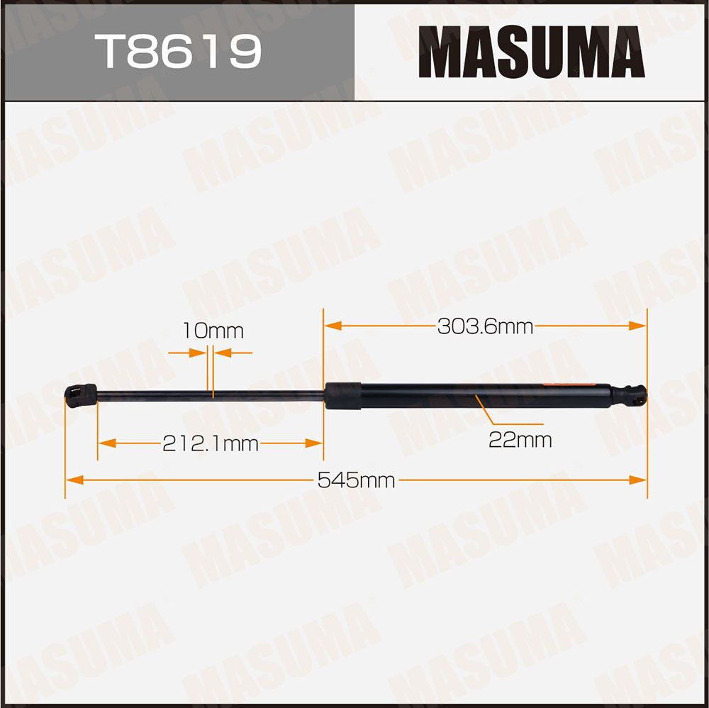 Амортизатор крышки багажника L 545 мм Masuma #1