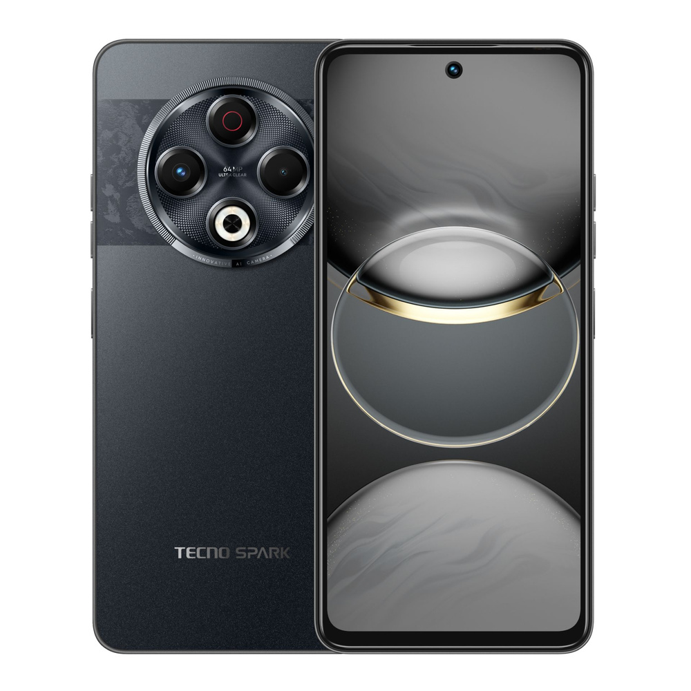 Tecno Смартфон Spark 30 Ростест (EAC) 8/256 ГБ, черный #1