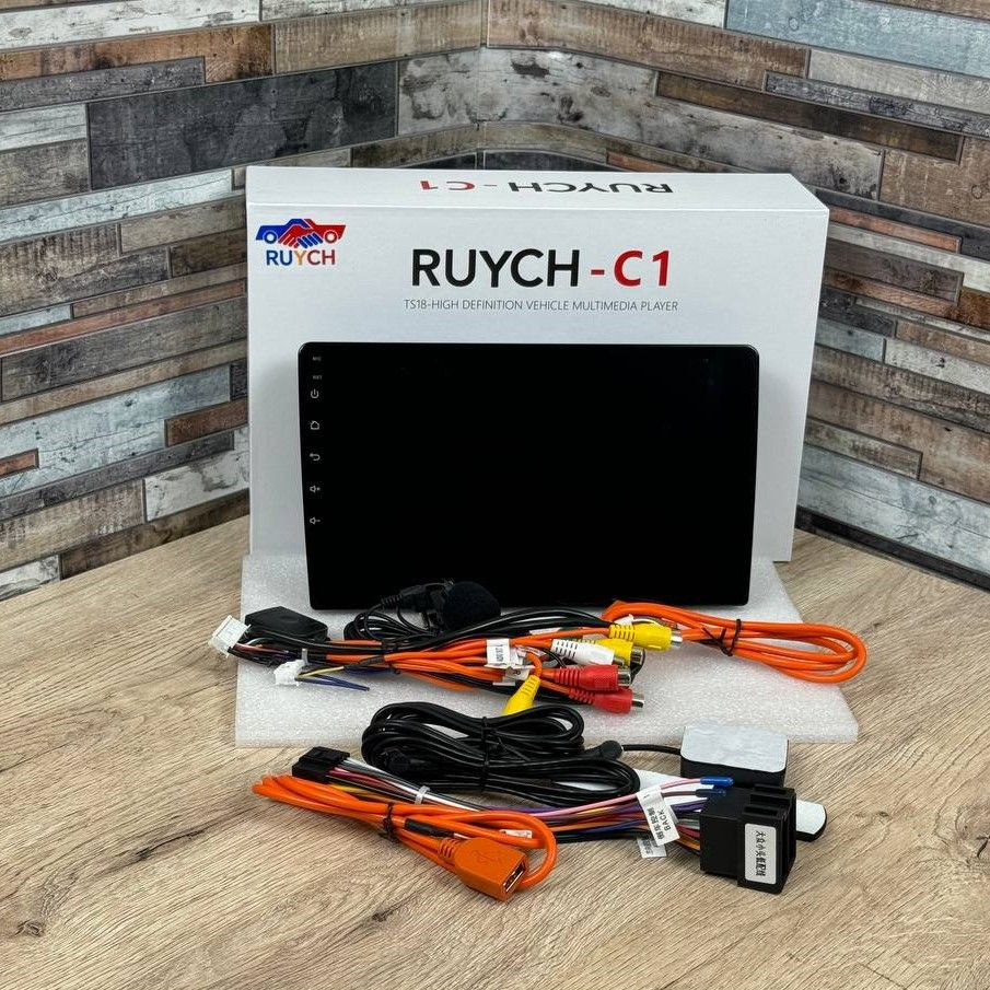 Магнитола RUYCH-C1 для автомобиля Android, 2 din, 10 дюймов. Автомагнитола WIFI, Bluetooth, GPS-навигация, #1