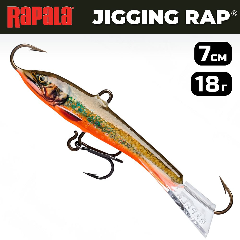 Балансир рыболовный Rapala Jigging Rap W07 / 7 см, 18 г, цвет CHL #1