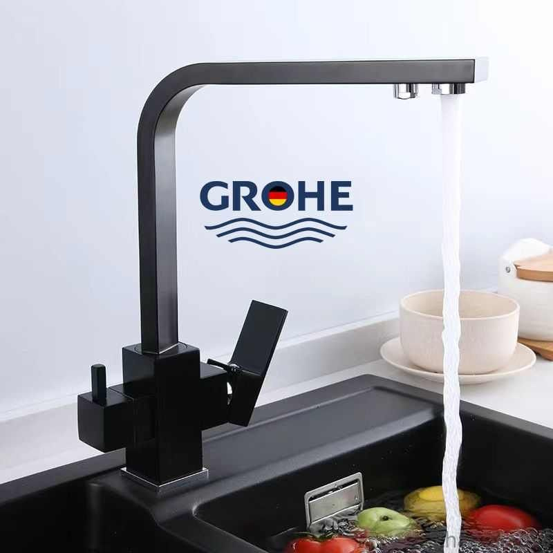 Новый кухонный смеситель GROHE с подключением фильтра питьевой воды  #1