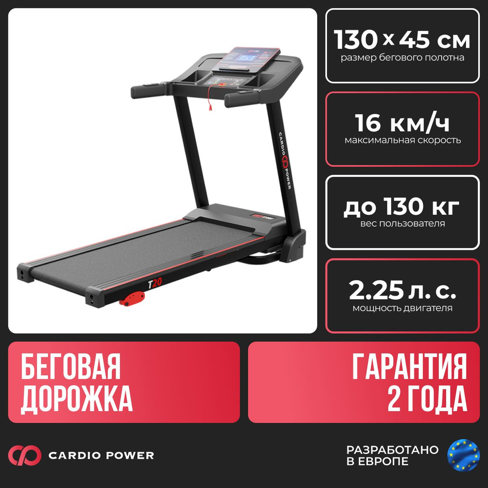 CardioPower Беговая дорожка T20 NEW #1