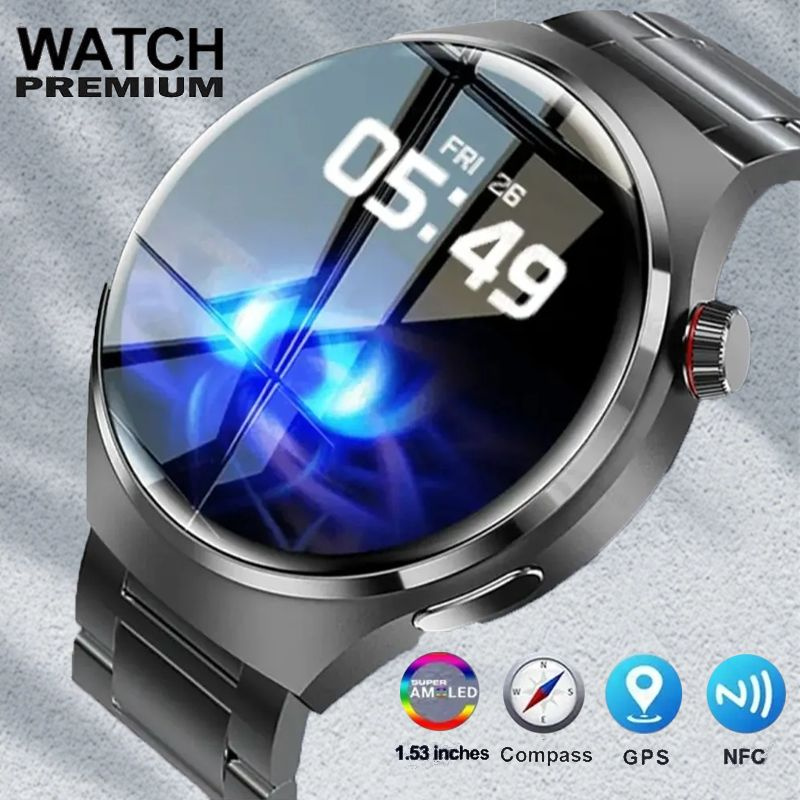 Умные часы WO X3 Pro_1_[GS WATCH4  Pro серебрян]-w2, 46mm, Черный. #1