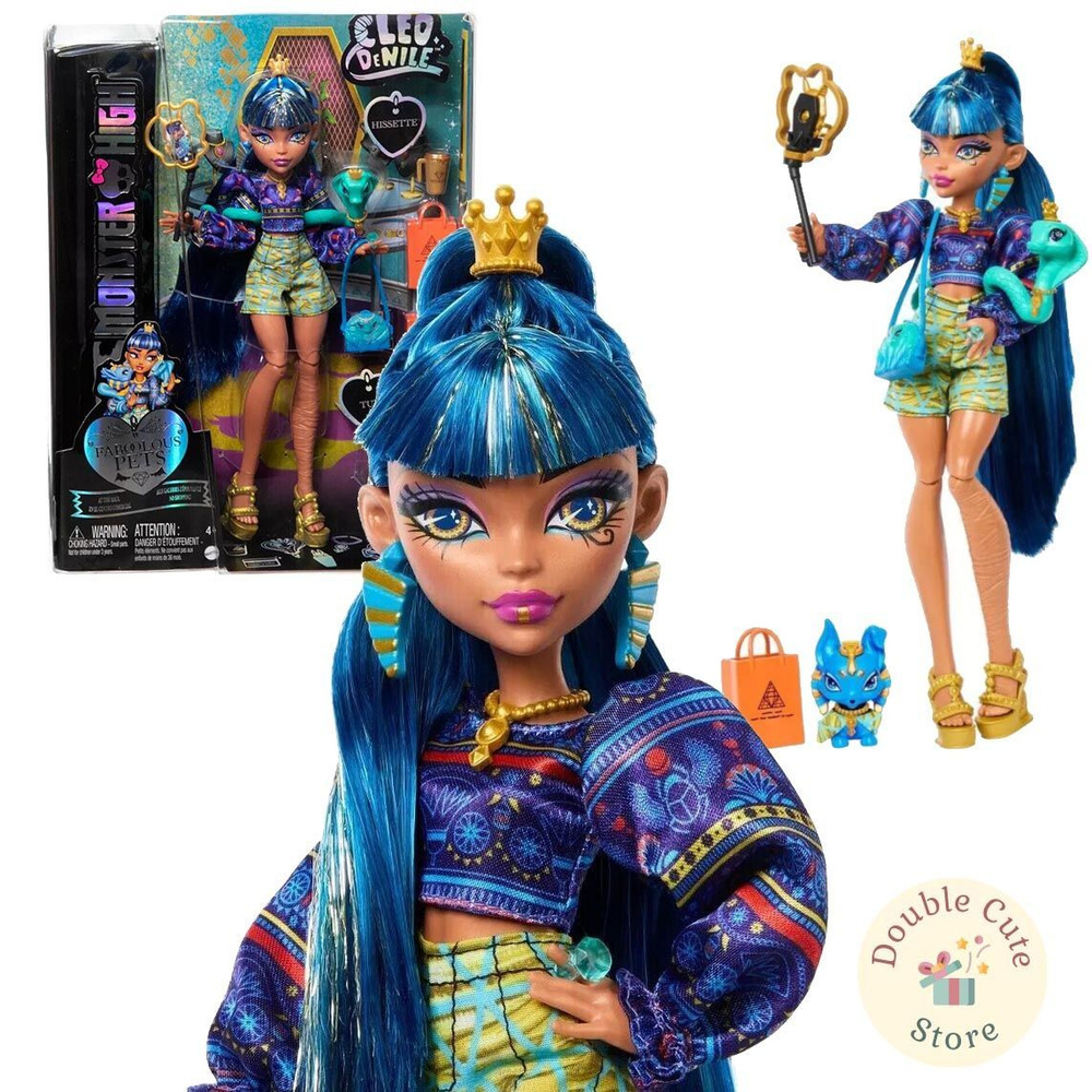 Кукла Клео де Нил с 2 питомцами G3 Монстер Хай Monster High Cleo de Nile Faboolous Fabulous Pets  #1