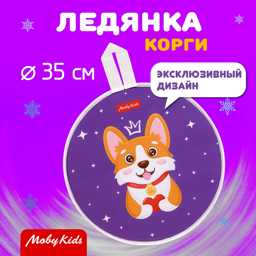 Ледянка с принтом Корги Moby Kids 35 см #1