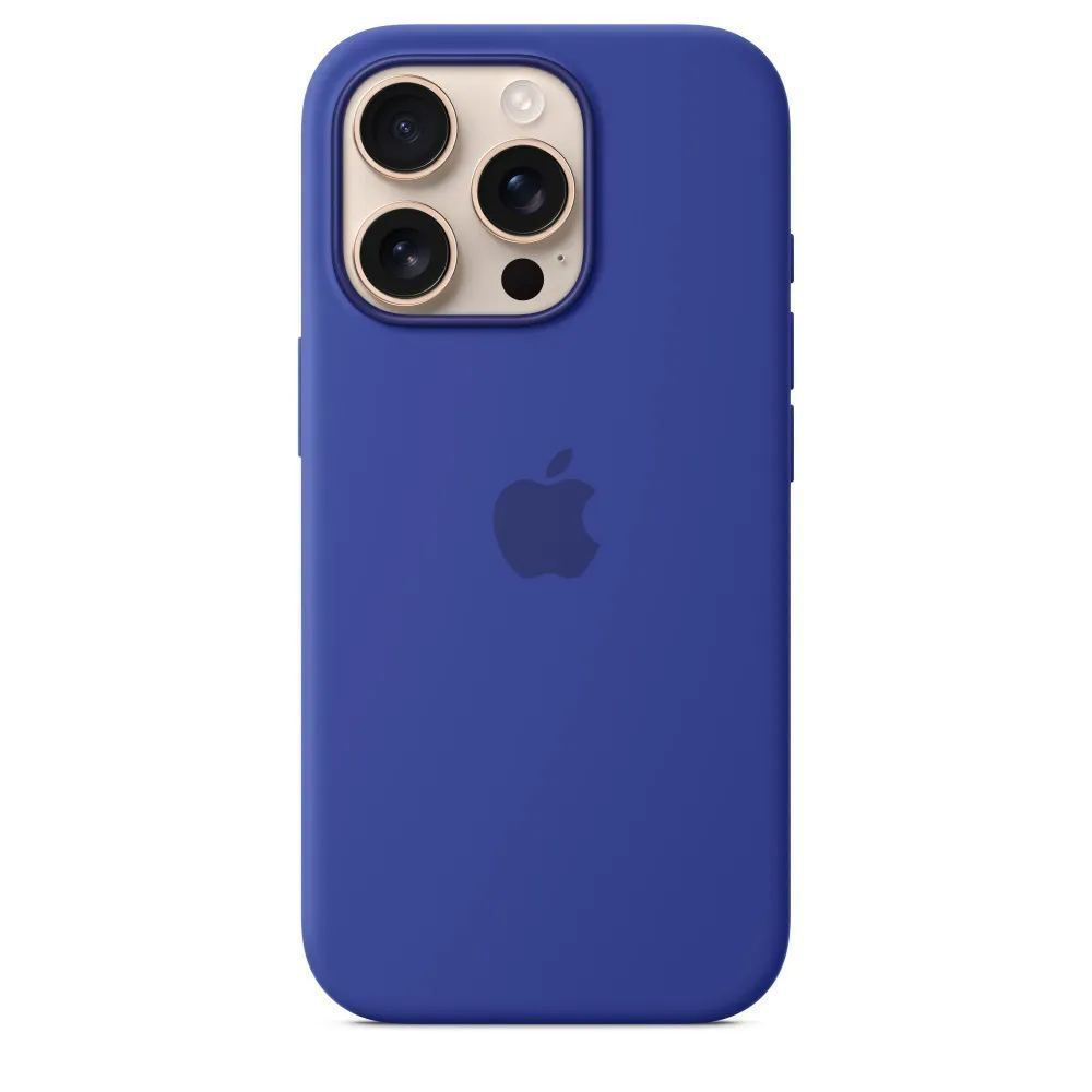 Чехол-накладка для iPhone 16 Pro / Silicone Case MagSafe / Анимацией NFC / Ultramarine + Защитное стекло #1