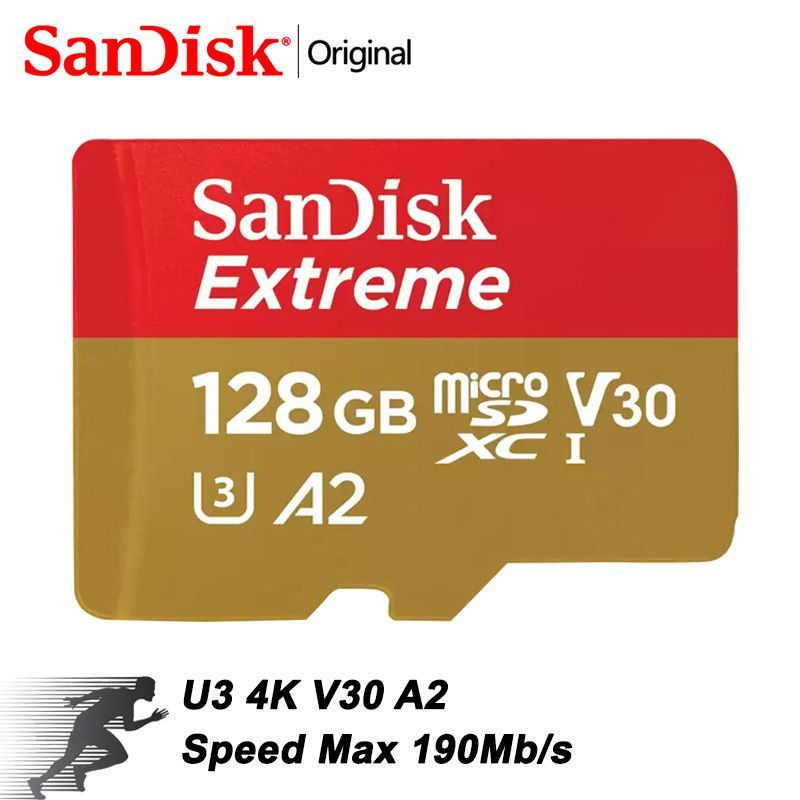 SanDisk Карта памяти Extreme 128 ГБ (SDSQXAA-128G) купить на OZON по ...
