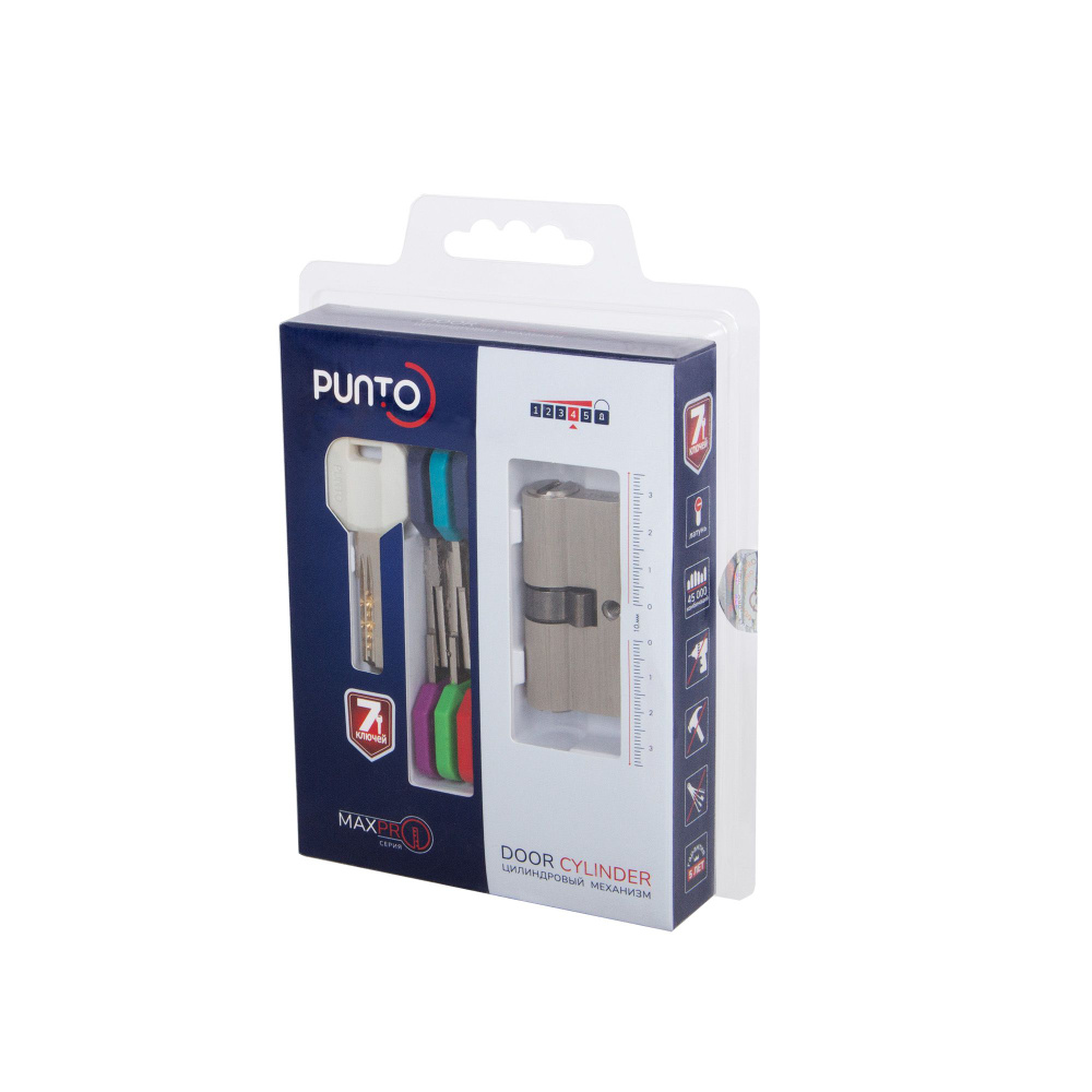 Цилиндровый MaxPro7000Key60mm(25+10+25) SN никель 7key ключей #1