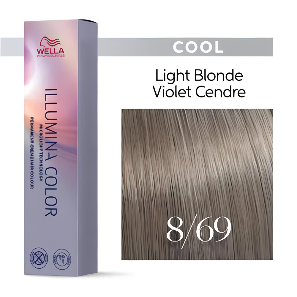 Wella Professionals Illumina Color Профессиональная стойкая крем-краска для волос 8/69 светлый блонд #1