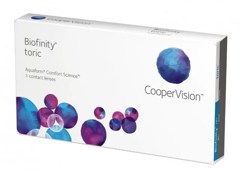 CooperVision Астигматические линзы, -1.00, 8.7, -1.75, 90, 1 месяц  #1