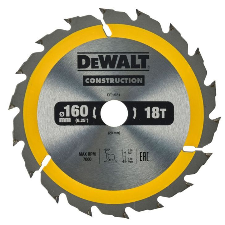 Диск пильный "DeWalt" 184х16х2,6мм. 28з. EXTREME DT4031-QZ #1