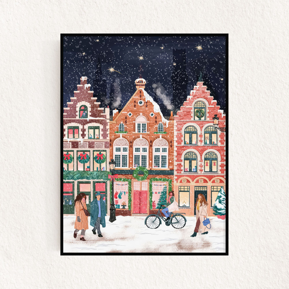 Постер "Bruges at Christmas", 21х30см #1