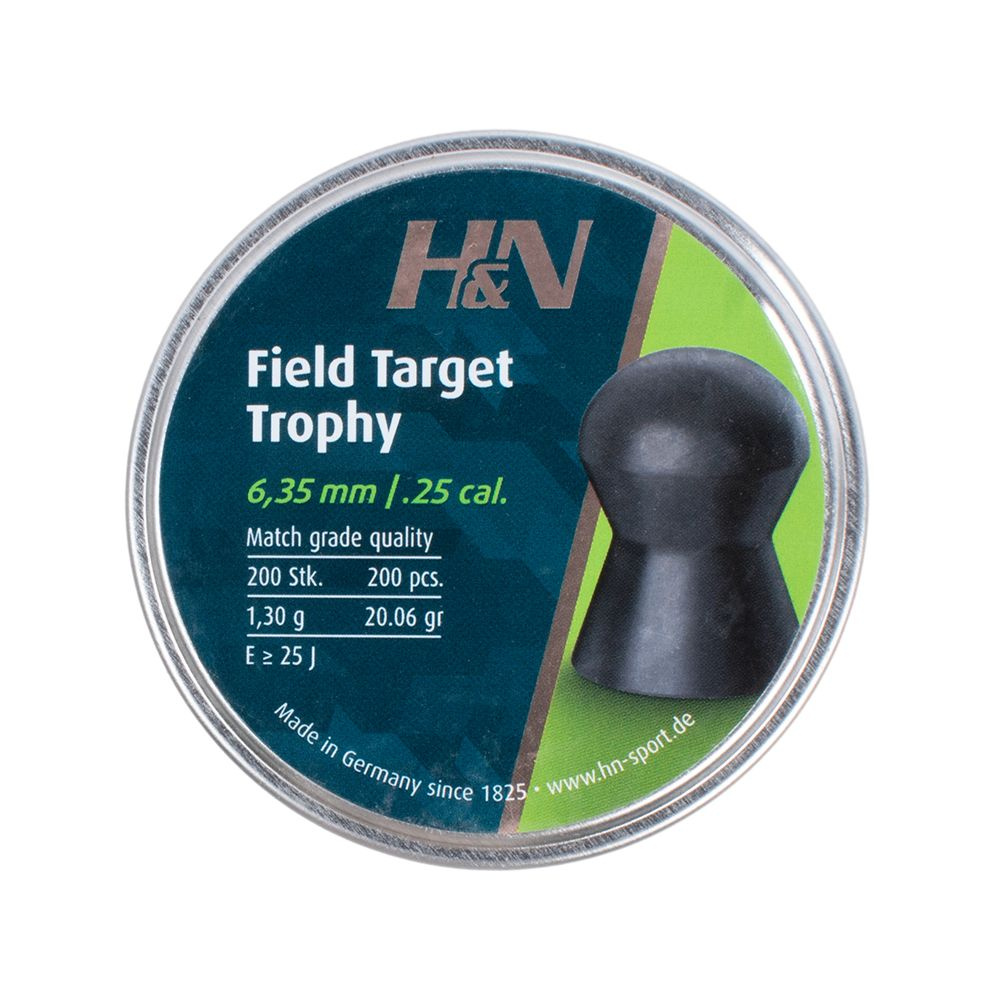 Пули пневм. H&N Field Target Trophy кал. 6,35мм, 1,29г (200 в банке), #1