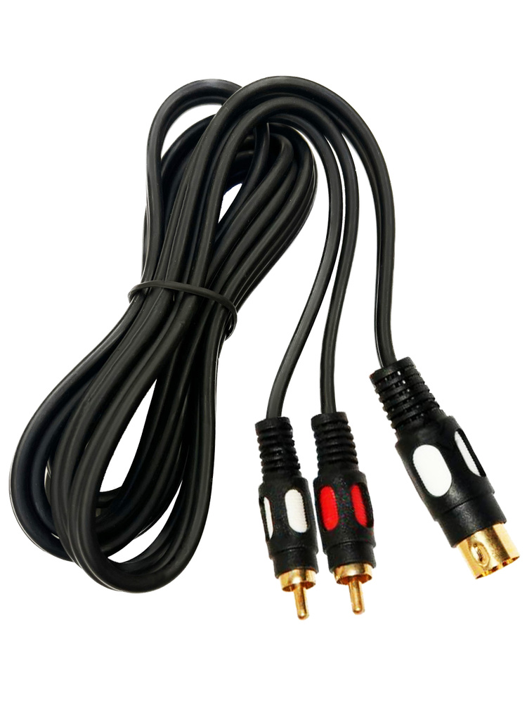 Аудиокабель 5-pin DIN/RCA, 1.5 м, черный #1