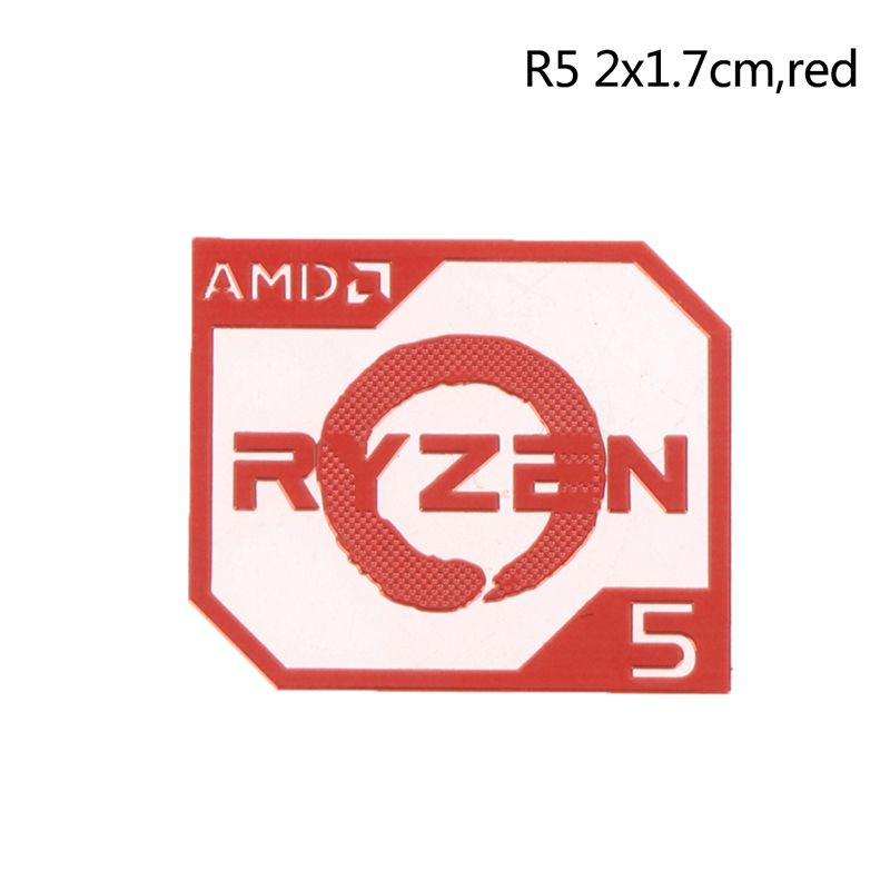 Металлическая наклейка AMD Ruilong Ryzen R9 R7 R5 R3 компьютерная ...