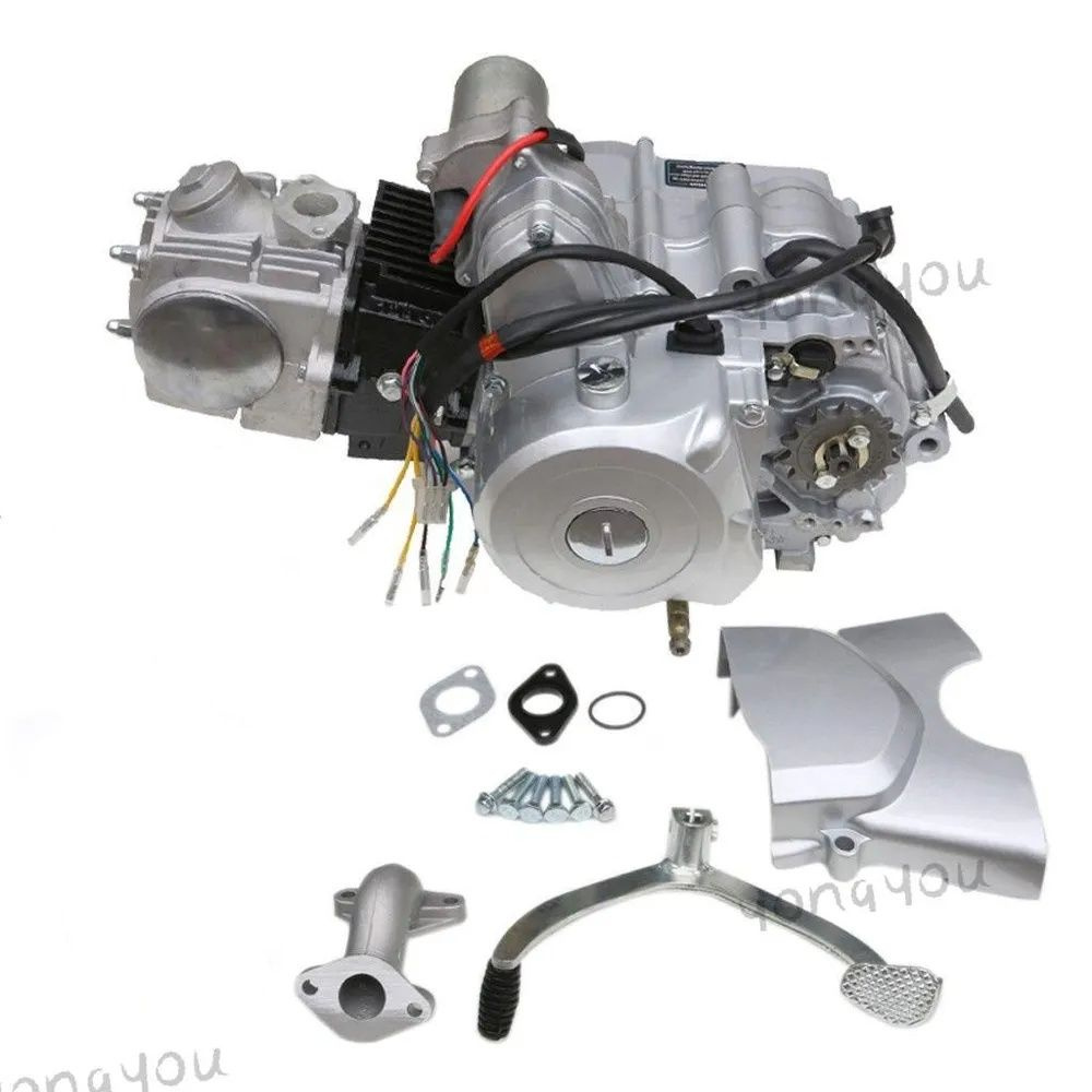 Двигатель 125 куб.см, 4-тактный, электрозапуск, автоматическая коробка ...