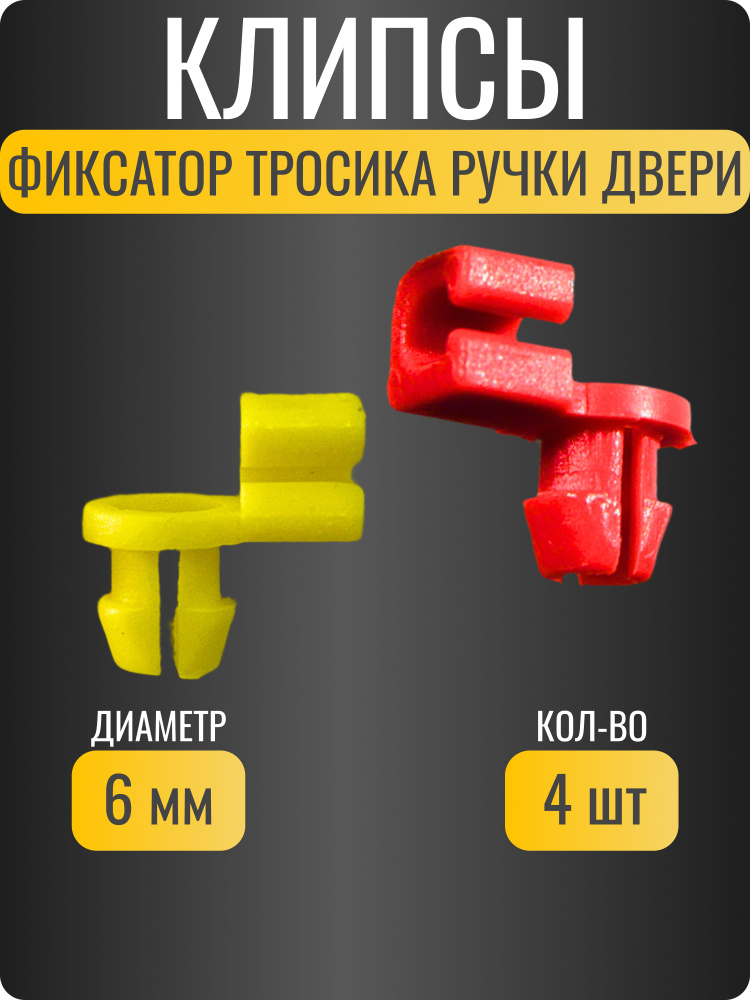 Клипса крепежная автомобильная 1/2 UNF 6 Мега крепеж, 4 шт. купить