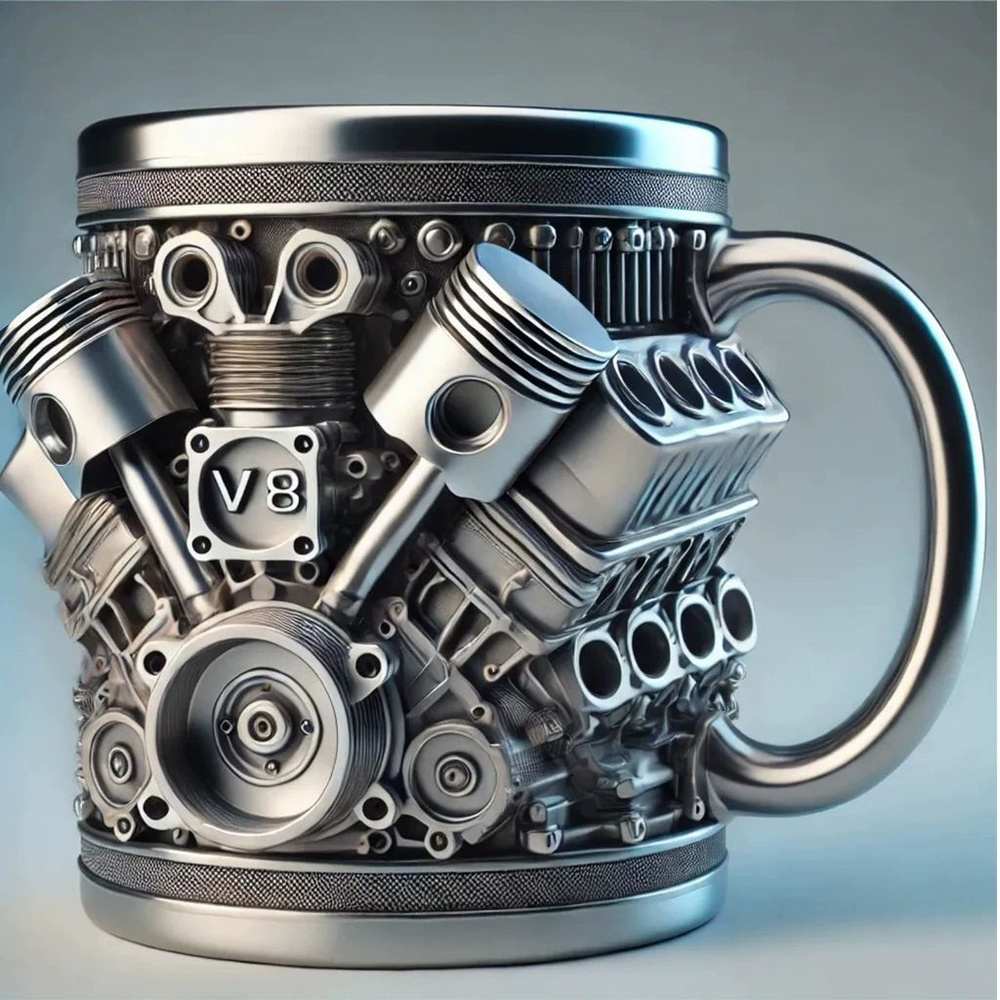 Feozel Кружка "Двигатель V8", 400 мл, 1 шт #1