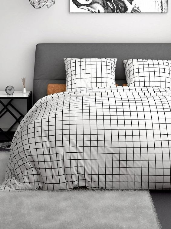 Постельное белье 1.5 спальное 140х200, 50х70, поплин, SmartLinen #1
