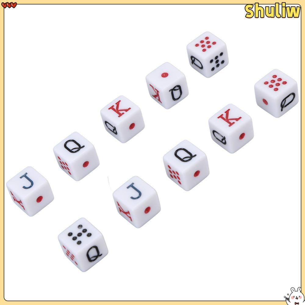 Кубики для настольных игр 10 шт, надежные и безопасные пластиковые игральные кости для детей и взрослых #1