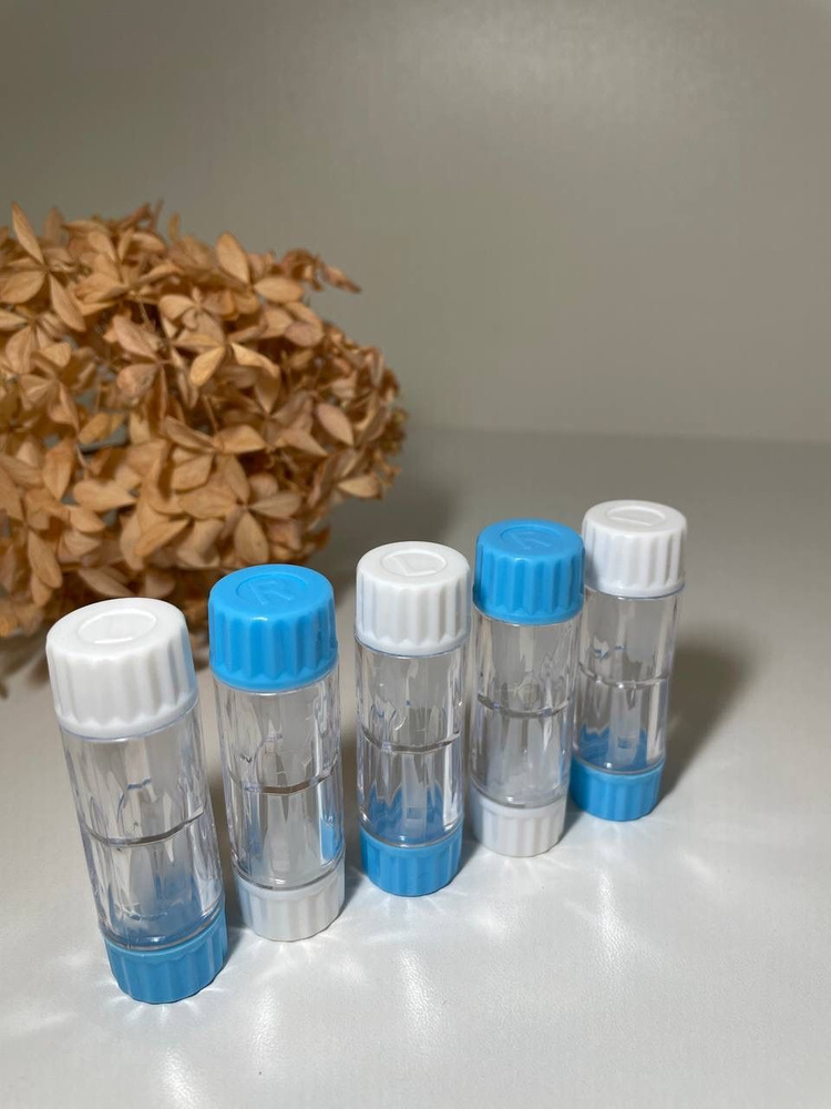 Контейнер для хранения жестких, ночных линз. Футляр для хранения линз. Вертикальный контейнер 5 шт.  #1