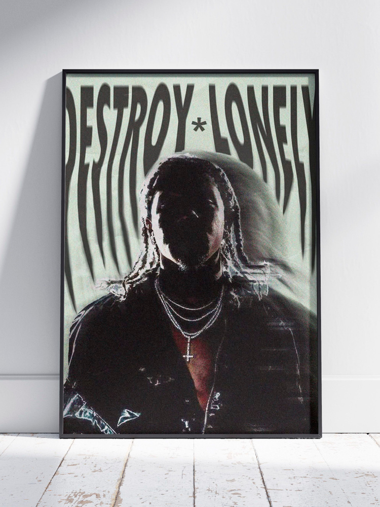 Плакат на стену для интерьера Дестрой Лонли (Destroy Lonely 55) - Постер по музыке и артисту формата #1