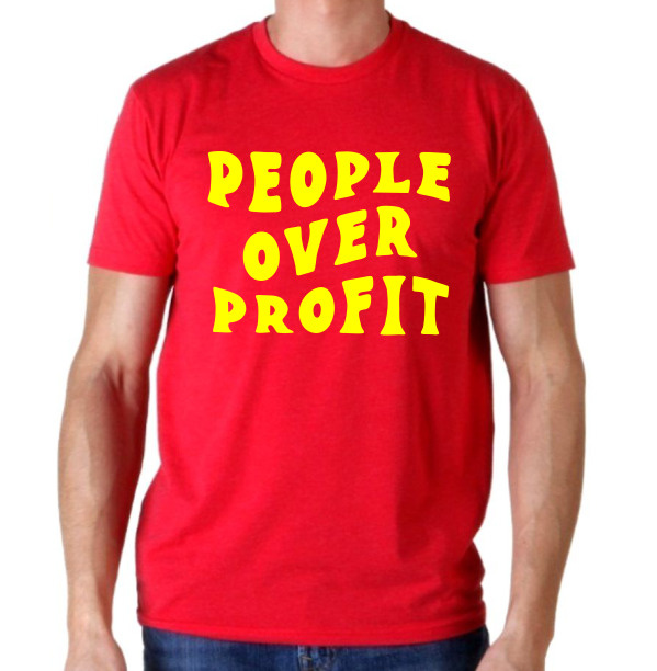 Футболка Футболка People over Profit t shirt tee Protest revolution 1 шт #1