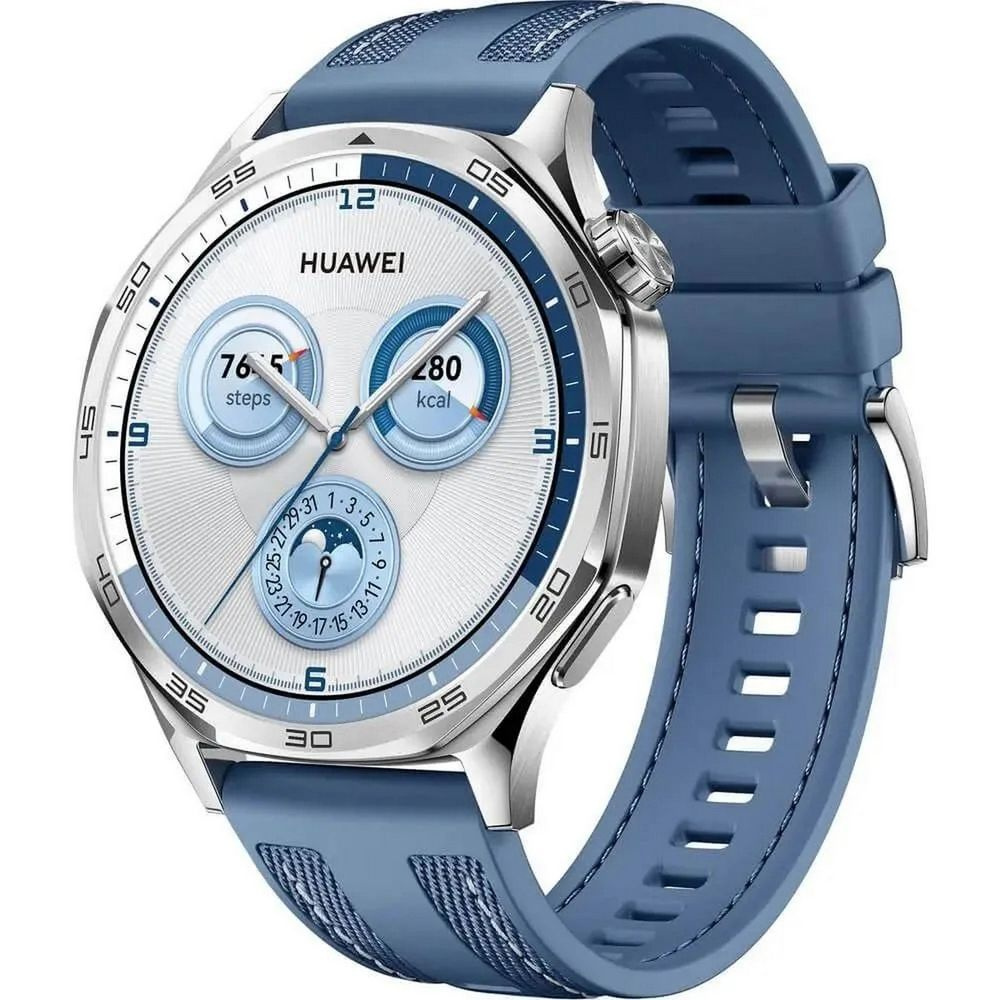 Смарт часы Huawei PRO VLI-B19, 466x466, Bluetooth, NFC, GPS, синие (55020DGJ) #1
