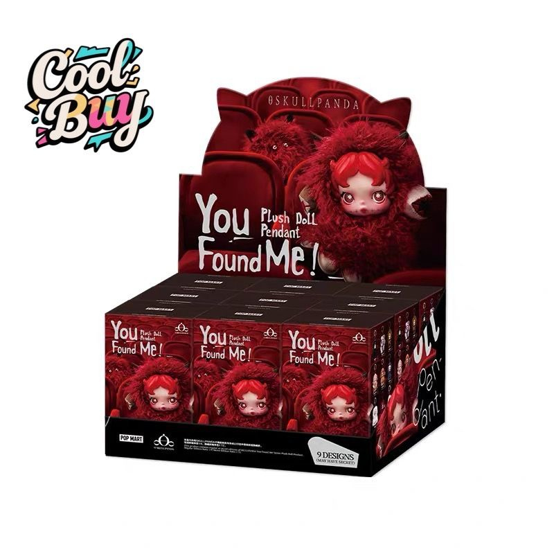 Набор из 9 штук-POP MART SKULLPANDA You Found Me Series Plush Doll