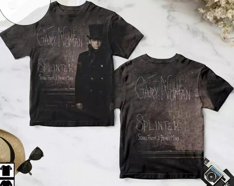Футболка Футболка Gary Numan Splinter Album Cover AOP 3D T-shirt #1