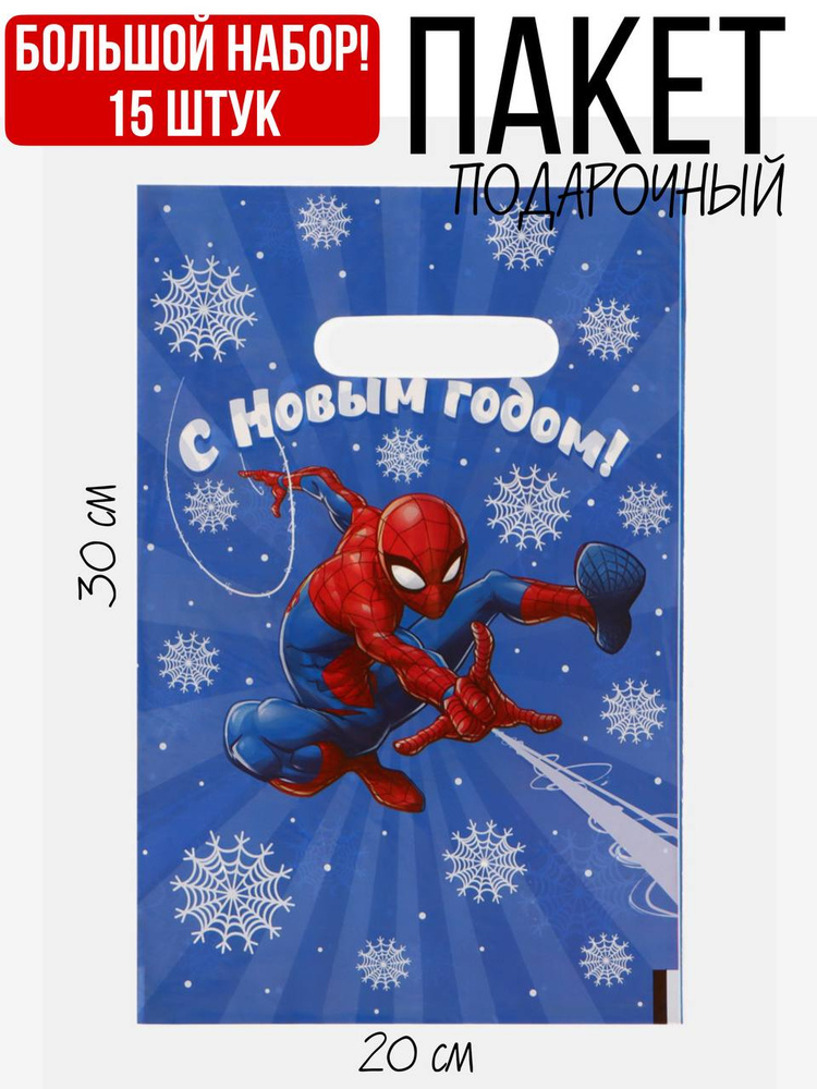ВладеющийМиром Пакет подарочный 30*20*1 см, 15 шт. #1