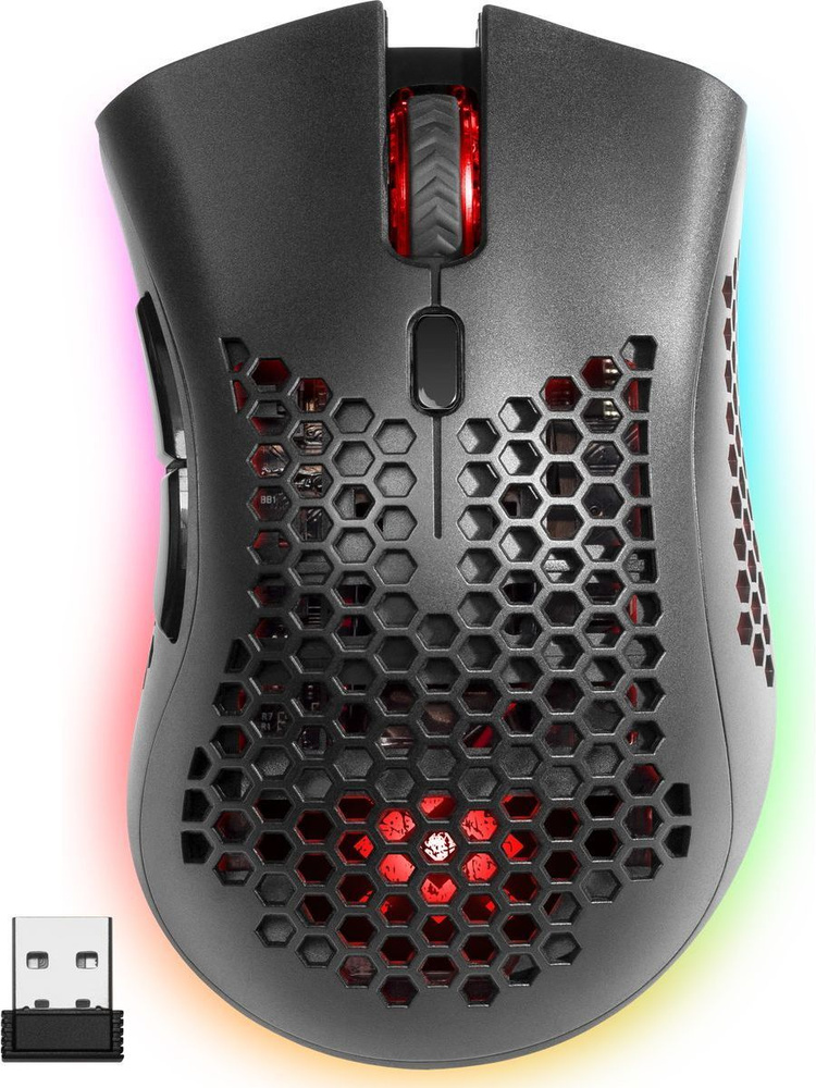Defender Warlock GM-709L RGB Беспроводная игровая мышь, черная #1