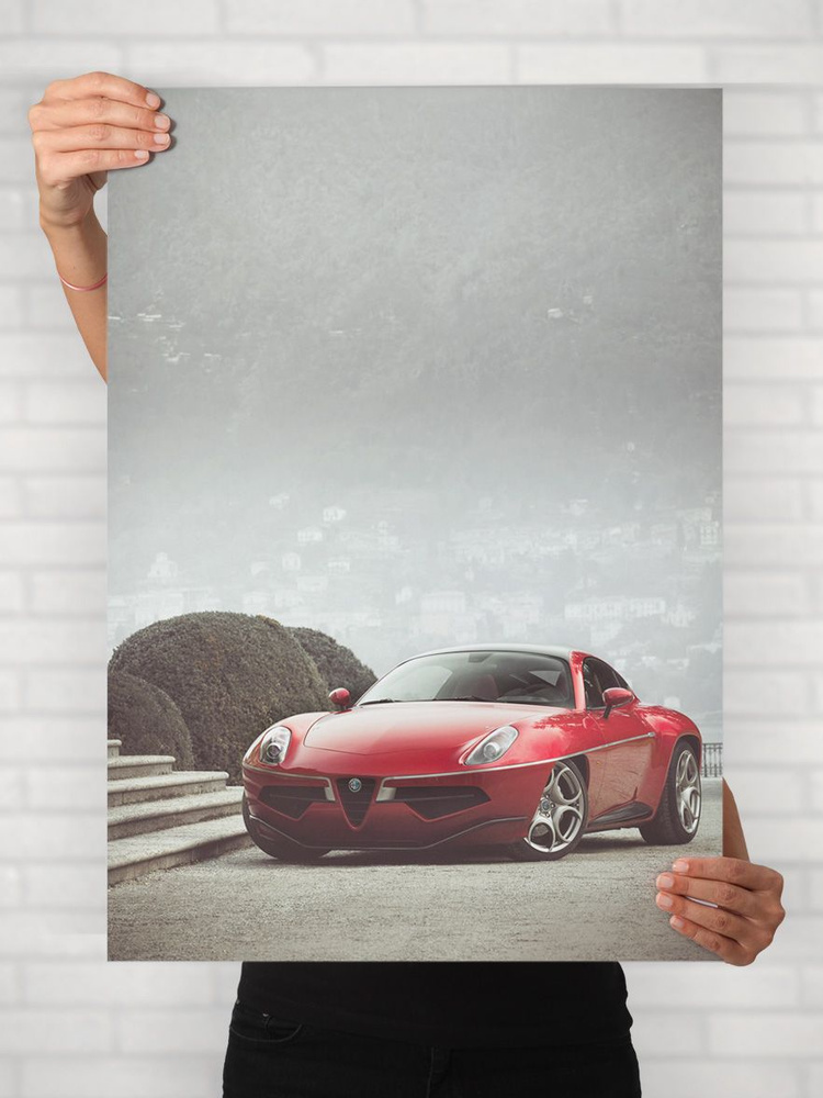 Плакат на стену для интерьера Легенды Авто (Альфа Ромео Диско Вольанте - Alfa Romeo Disco Volante 1) #1