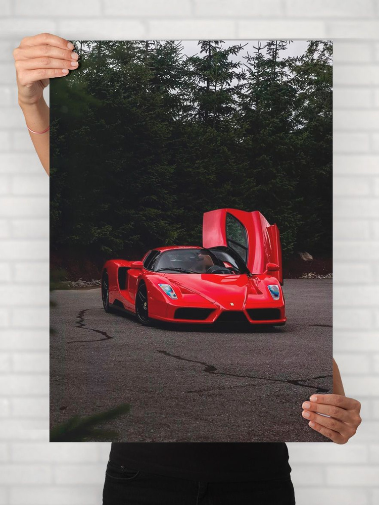 Плакат на стену для интерьера Легенды Авто (Феррари Энцо Феррари - Ferrari Enzo Ferrari 3) - Постер по #1
