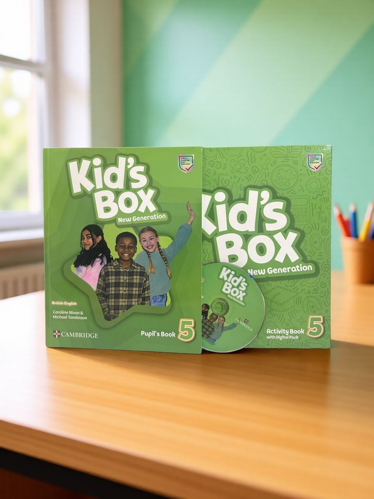 KIDS BOX 5 NEW GENERATION комплект из 2х книг PB+AB+Disc купить на