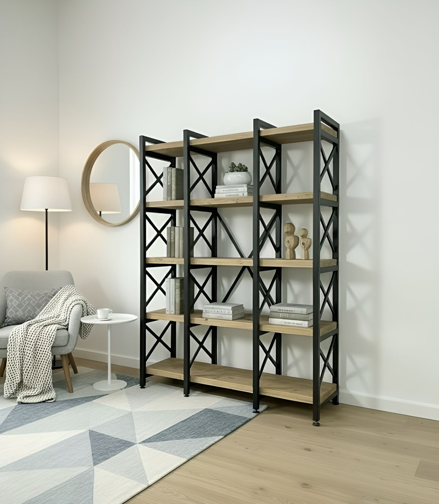Разноуровневый стеллаж Kovalli-555XL, 120*37*159 см #1