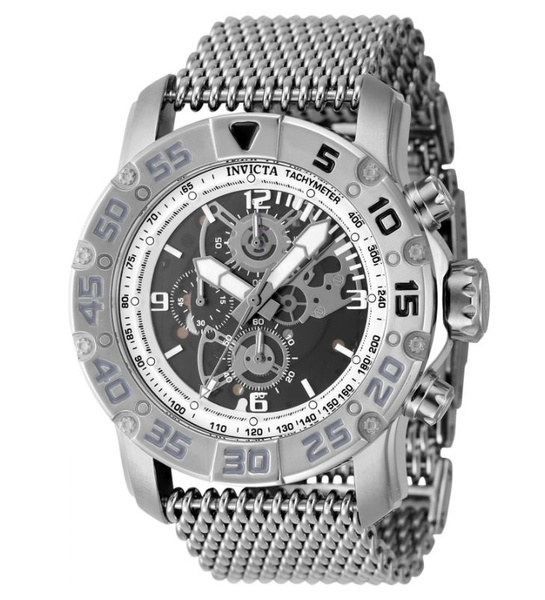 Invicta Racing - JM Limited Edition 48059 Orologio Uomo, 48mm, Acciaio Inox, Quadrante Nero, Quarzo, Impermeabile 10 Bar