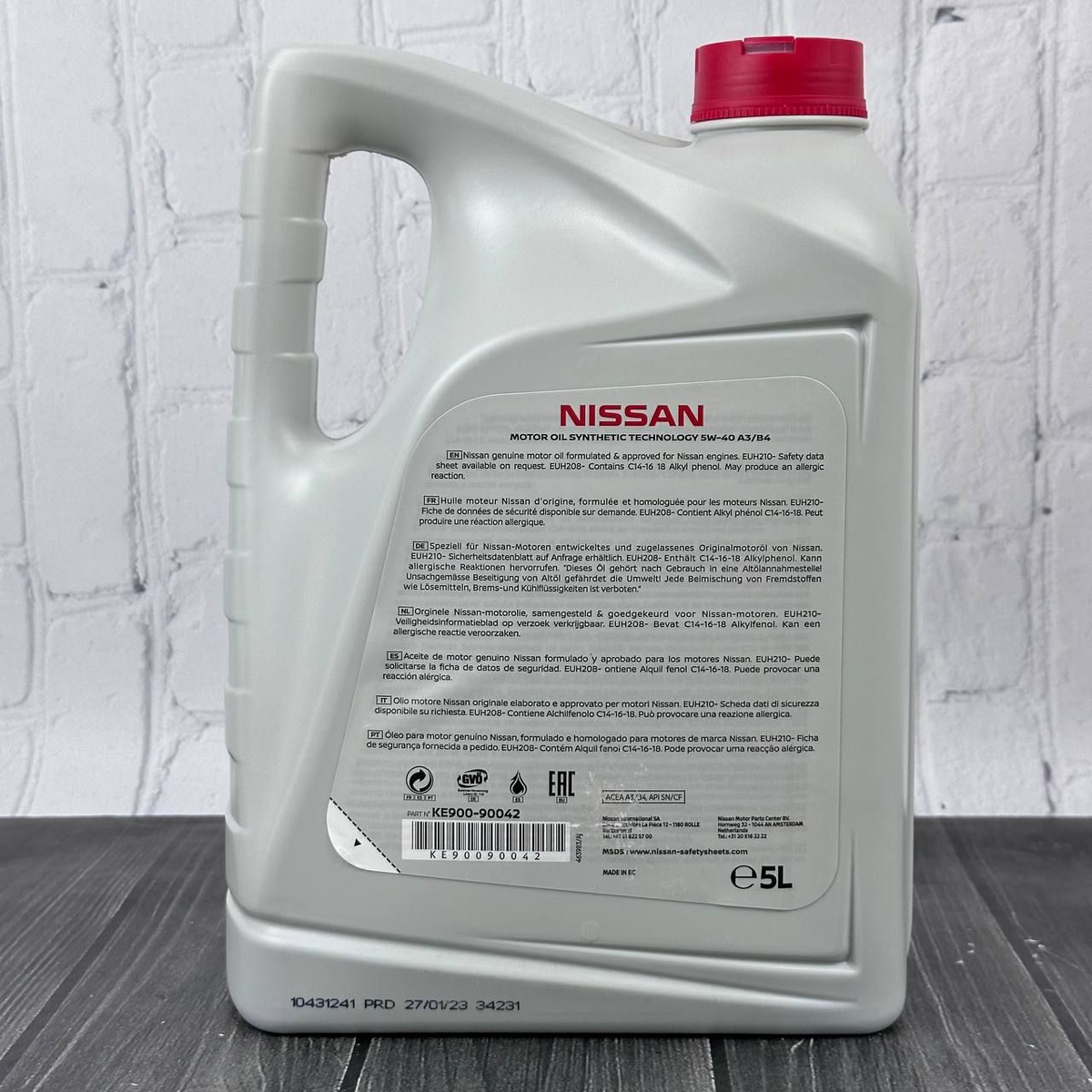 Масло моторное Nissan 5W-40 Синтетическое - купить в интернет-магазине ...